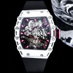 RICHARD MILLE Factory RM 38-02 Tourbillon Bubba Watson Black / White carbon fiber Watch